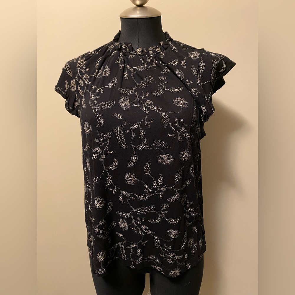 Women’s Medium Patterned Rietmans Ruffled Blouse